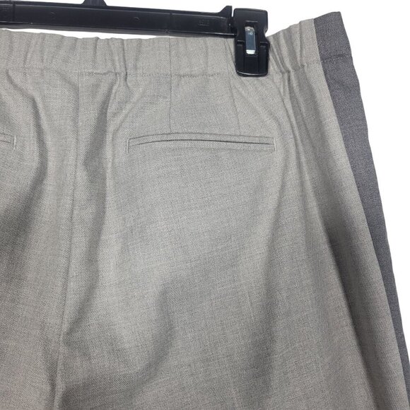 J.Jill Women's Two Toned Striped Grey Elastic Waistband Pull On Pants Size 18P - Picture 8 of 12